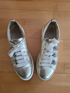 AGL Damen Sneaker, Gr. 40 1/2, gold, getragen - Bild 1 von 8