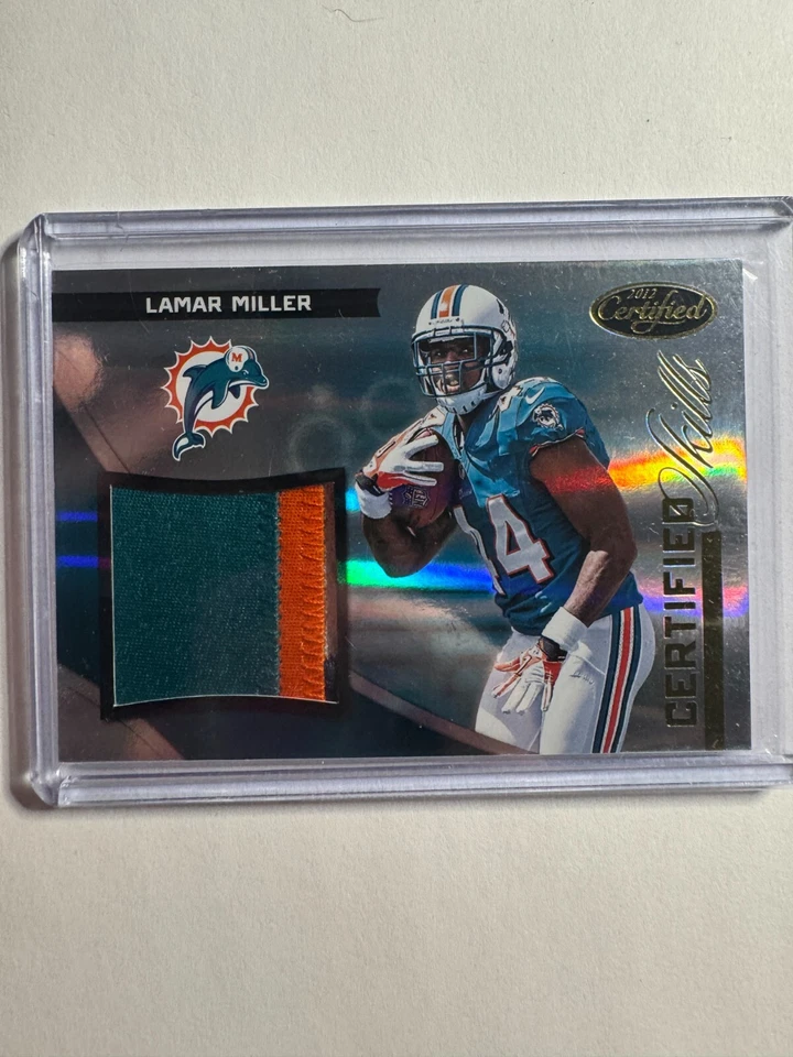 K291,293 - 2012 Certified Certified Skills Materials Prime #34 Lamar Miller #/49 - Image 1 of 1
