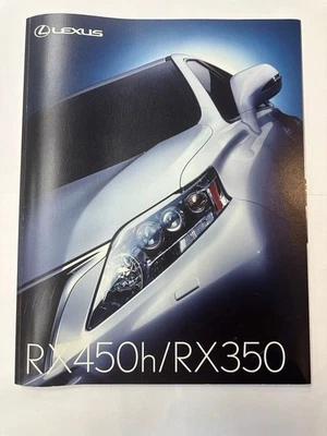Lexus RX450h RX350 Brochure Dealer Option Listino Prezzi Giappone JDM 2009 Rara - Immagine 1 di 4