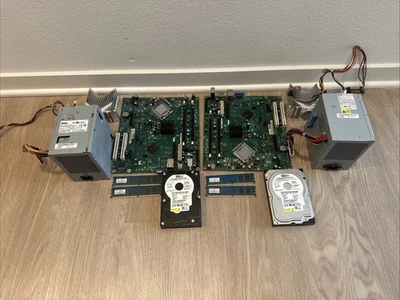 Lote de piezas de PC Dell 2005-2007 placas base PSU RAM HDD WD160GB+80GB DDR2 Foto 1 de 4