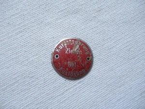  Luftwaffe Flugzeug Hinweißschild für Notzugknopf Kurssteuerung NOT Auslösung ! - Picture 1 of 4