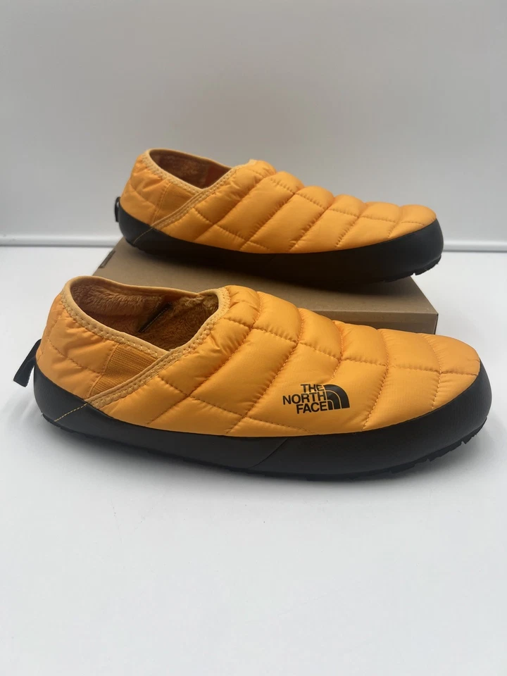 The North Face Thermoball Mule Slippers Men’s 11 Yellow Faux Fur  - Image 1 of 4