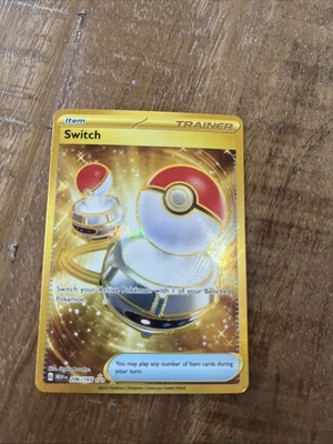 Pokemon 151 Gold Item Switch Hyper Rare Printer Mistake Error Misprint NM !!! - Image 1 of 4