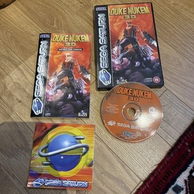 Duke Nukem 3D Sega Saturn Game Complete PAL Boxed with Manual