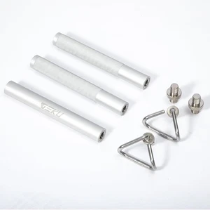 Aluminum Resistance Band Bar, 3-Section Detachable Metal Bar-Enlarged Hooks - Picture 1 of 6