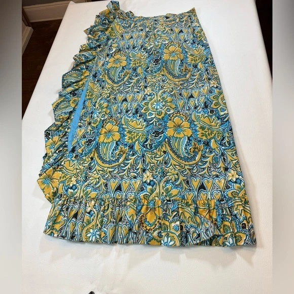 Falda vintage de telas estampada a mano Key West años 60 Lilly Pulitzer / Suzie Zuzek Foto 1 de 4