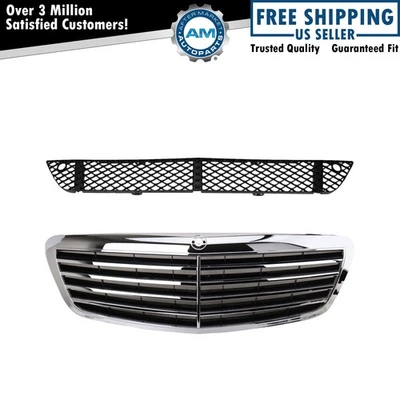 Rejilla negra negra para Mercedes-Benz S550 S600 2007-2010 MB1036132 MB1200136 Foto 1 de 4