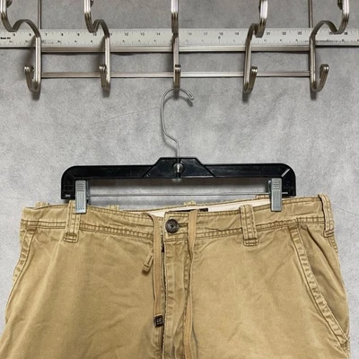 Pantalones Cortos De Colección Abercrombie Fitch Hombres 36 Carga Caqui Y2K Adirondacks Militar A&F Foto 1 de 4