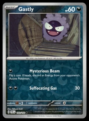 Gastly 102/162 SV05: Temporal Forces Reverse Holo Near Mint NM - Image 1 of 2