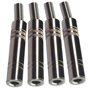CESS 6.35mm 1/4 Inch Stereo TRS Female Connector Jack (4 Pack) - Picture 1 of 8
