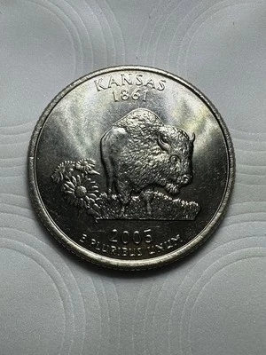 2005 Kansas State Quarter Buffalo Coin - Image 1 of 3