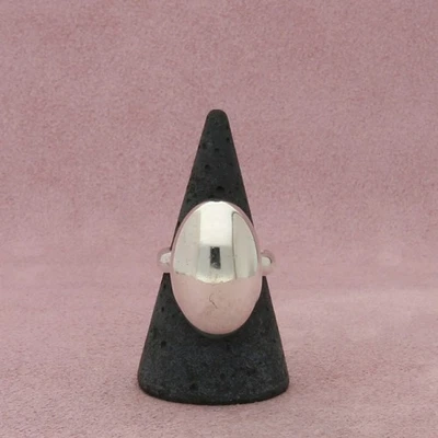 Anillo cúpula alargada vintage plata de ley talla 7,75 Foto 1 de 3