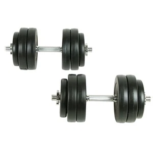 Juego de Pesas 30kg Mancuernas Fitness Musculación Entrenamiento Discos vidaXL - Imagen 1 de 2