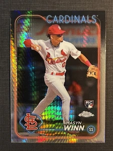 Masyn Winn 2024 Topps Chrome Prism Refractor Rookie RC St. Louis Cardinals #189 - Picture 1 of 2