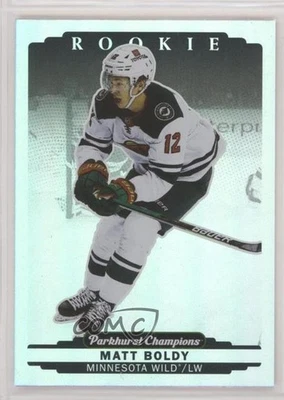 2022-23 Upper Deck Parkhurst Champions Rookies Rainbow Matt Boldy #324 Rookie RC - Image 1 of 2