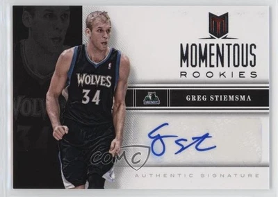 2012-13 Panini Momentum Momentous Rookies Auto Greg Stiemsma #41 Auto RC - Image 1 of 2