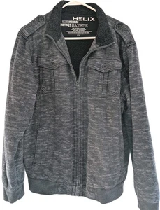 HELIX Men's Full Zip Faux Fur Lined Jacket - Size M - Picture 1 of 5