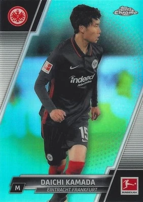 2021-22 Topps Chrome Bundesliga Soccer Cards Base Common  (31 - 40) Aqua Bubble - Image 1 of 2