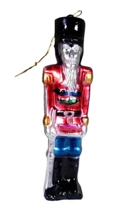 Old World Christmas Glass Toy Soldier Ornament Mercury Blown 7 Inch Thailand Vtg - Picture 1 of 5