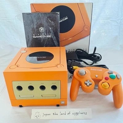 Nintendo GameCube Orange Spice DOL-001 Console Boxed Complete Tested Japan Rare - Image 1 of 4