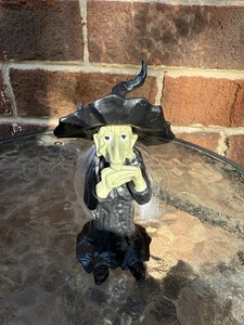 Vintage 1970 schwarz Wilton Halloween Hexe Kuchen Dekoration Topper Figur - Bild 1 von 6