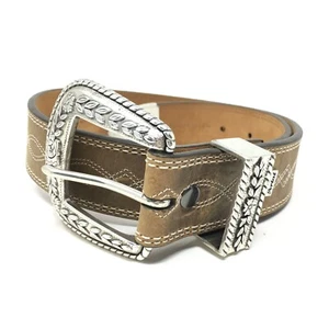 Ariat 2006 Inside Story Western Belt Womens Size 26 Brown Full Grain Leather - Picture 1 of 10