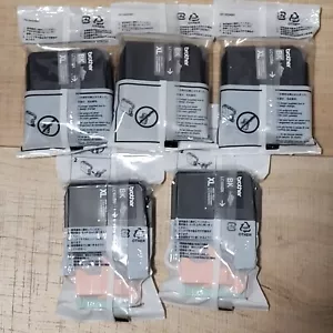 Brother LC103BK XL Black High Yield Ink Cartridges lot of 5 Genuine Sealed - Picture 1 of 3