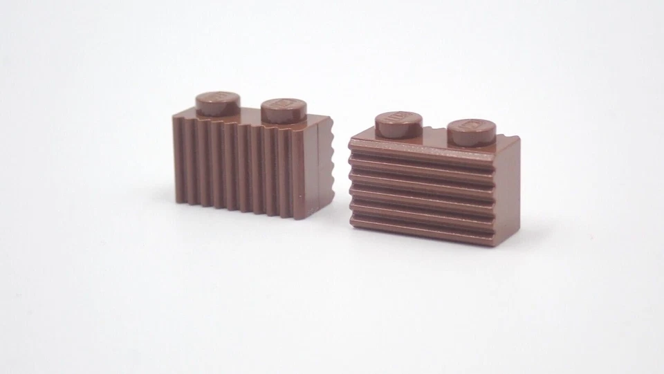 Lego Lot of 20 Grille Brick 1x2 Modified Fluted Assorted or By Color - #2877 - Image 1 of 1