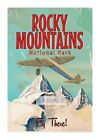 Visit - Rocky Mountains A4 Poster, Wall Art, Print 00