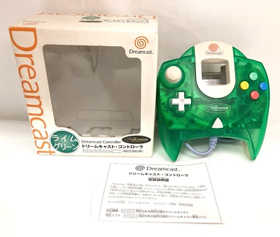 Dreamcast Controller Millennium 2000 Lime Green HKT-7700 gamepad japanver SEGA - Image 1 of 4