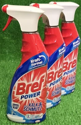 (8,67€/L) 3x  Bref Power gegen KALK & SCHMUTZ Reiniger Küche 750ml Sprühflasche - Bild 1 von 4