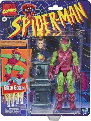 Figura de acción Spider-Man Retro Marvel Legends Duende Verde 6 pulgadas ¡COMO NUEVA EN STOCK! Foto 1 de 3