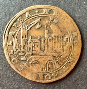 Pays-Bas Espagnols (Méridionaux) - Joli Jeton 1604 Anvers -Spinola Siège Ostende - Imagen 1 de 2