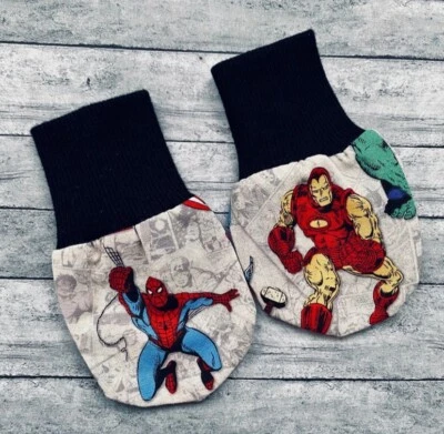 Mitones Super Heroes para bebé niño o niña Foto 1 de 4