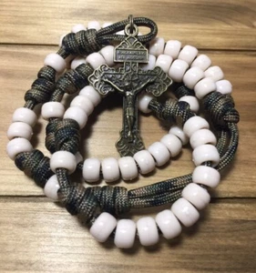 Military rosary - Durable Catholic Rosary - Paracord Rosary- Handmade In USA - Picture 1 of 5
