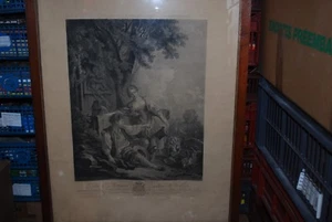 ALTE GRAVUR 18. JAHRHUNDERT BELOHNTER GEHORSAM F. METZGER R. GAILLARD - Bild 1 von 7