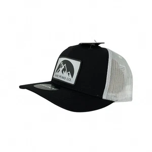 Sandy Peaks - Decky 6021 6 Panel Mid Profile Trucker, White/Black - Picture 1 of 4