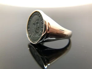 Anello Argento 925 Moneta Romana originale antica - Imagen 1 de 4