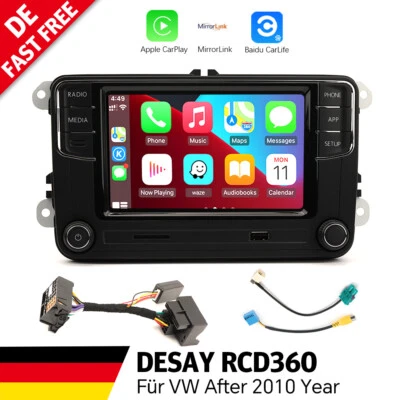für VW Passat CC After 2010 DS RCD360 187B  Autoradio Stereo Carplay Bluetooth - Bild 1 von 4