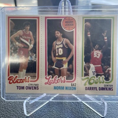 Tom Owens Norm Nixon Darryl Dawkins #180/134/201  1980-81 Topps Basketball Card - Image 1 of 2