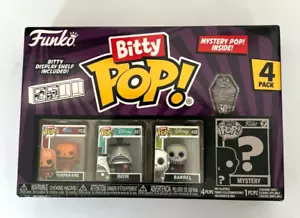 Funko Bitty Pop Nightmare B4 Christmas King Mayor Barrel & Mystery? Fig 4 Pk NEW - Picture 1 of 3