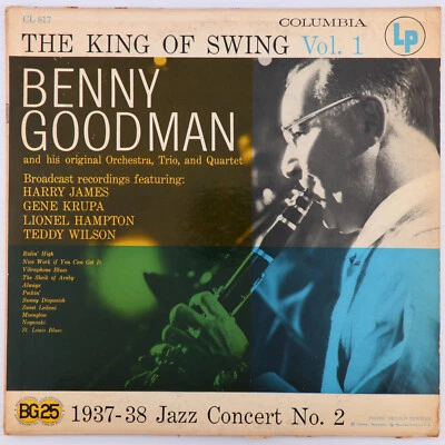 Benny Goodman – The King Of Swing Vol. 1 - 1937-38 Jazz Concert No. 2 LP CL-817 — 第 1/4 张图片