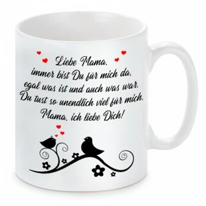 Herzbotschaft® Tasse mit Motiv: Liebe Mama - Bild 1 von 1