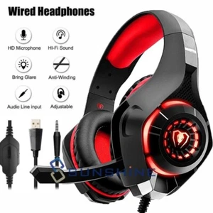 Auricolari 3,5 mm per giochi con microfono cancellazione del rumore per PS4 PC Xbox One - Foto 1 di 16