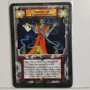 INCENSE OF CONCENTRATION -- LEGEND 5 RINGS CCG -- CRIMSON & JADE -- NM - Picture 1 of 1