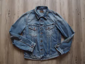 NUDIE BILLY JEANSJACKE SHIMMERING INDIGO GR. XL DISTRESSED SEHR GUTER ZUSTAND - Bild 1 von 9