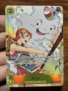 ZEUS - One Piece TCG OP11-106 - AA Alt Art Rare - A Fist of Divine Speed English - Picture 1 of 2