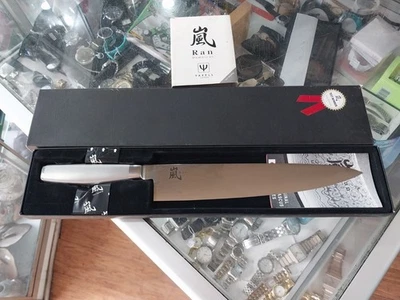 Yaxell RAN DAMASCUS 69-Layer STEEL COOKS KNIFE 25.5CM - MADE IN JAPAN - Image 1 of 4