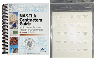 Book and Preprinted Tabs - NASCLA Contractors Guide to Business, Arkansas 8th Ed - Picture 1 of 1