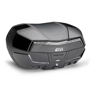 Rear Top Case Givi 58L Maxia 5 with Transparent Reflectors, Monokey, Black - Picture 1 of 1